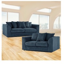 Hannah Jumbo Cord Scatter Back 3+2 Seater Sofa Set/ 3 Seater/ 2 Seater Sofa