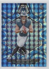 2024 Panini Mosaic Rookies Reactive Blue Mosaic Prizm Will Shipley #386 1k9e