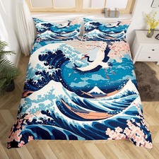 Feelyou Kids Ocean Wave Bedding Set Full Size, Full No Comforter , Multi 05