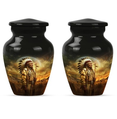 Native American Memorial For Human Remains Pack Of 2 Keepsake Mini Cremation