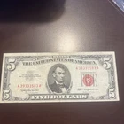 Series 1963 5 Dollar Bill Red Seal Nice Shape D129