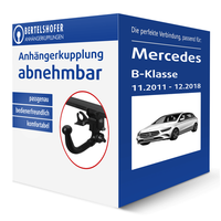 Brink AnhäNgerkupplung Abnehmbar FüR Mercedes B-Klasse Typ W246 AHK