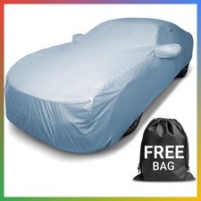 All Weather Waterproof Car Cover Heavy-Duty Sedan Coupe Sky Gray 179-183in