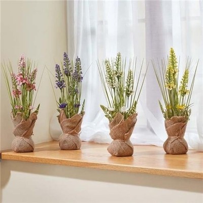 Lupinette Faux Künstlicher Blumenstrauß Blume Wohndeko Gesteck Auswahl 4 Farben