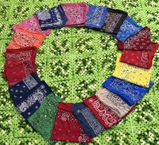 Vintage USA Bandanas Handkerchiefs Fast Color Elephant Hav A Hank  Mixed Lot