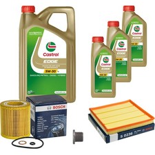 BOSCH Inspektionspaket 8 L Original Castrol EDGE FST 5W-30 LL für BMW X3