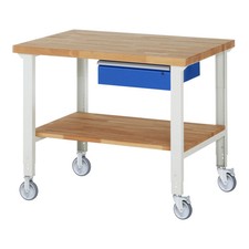 Rau Fahrbare Werkbank höhenverstellbar 7001A7 B1250xT900xH950-1000mm