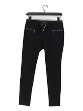 Next Women's Jeans UK 8 Black Cotton with Elastane, Polyester Skinny