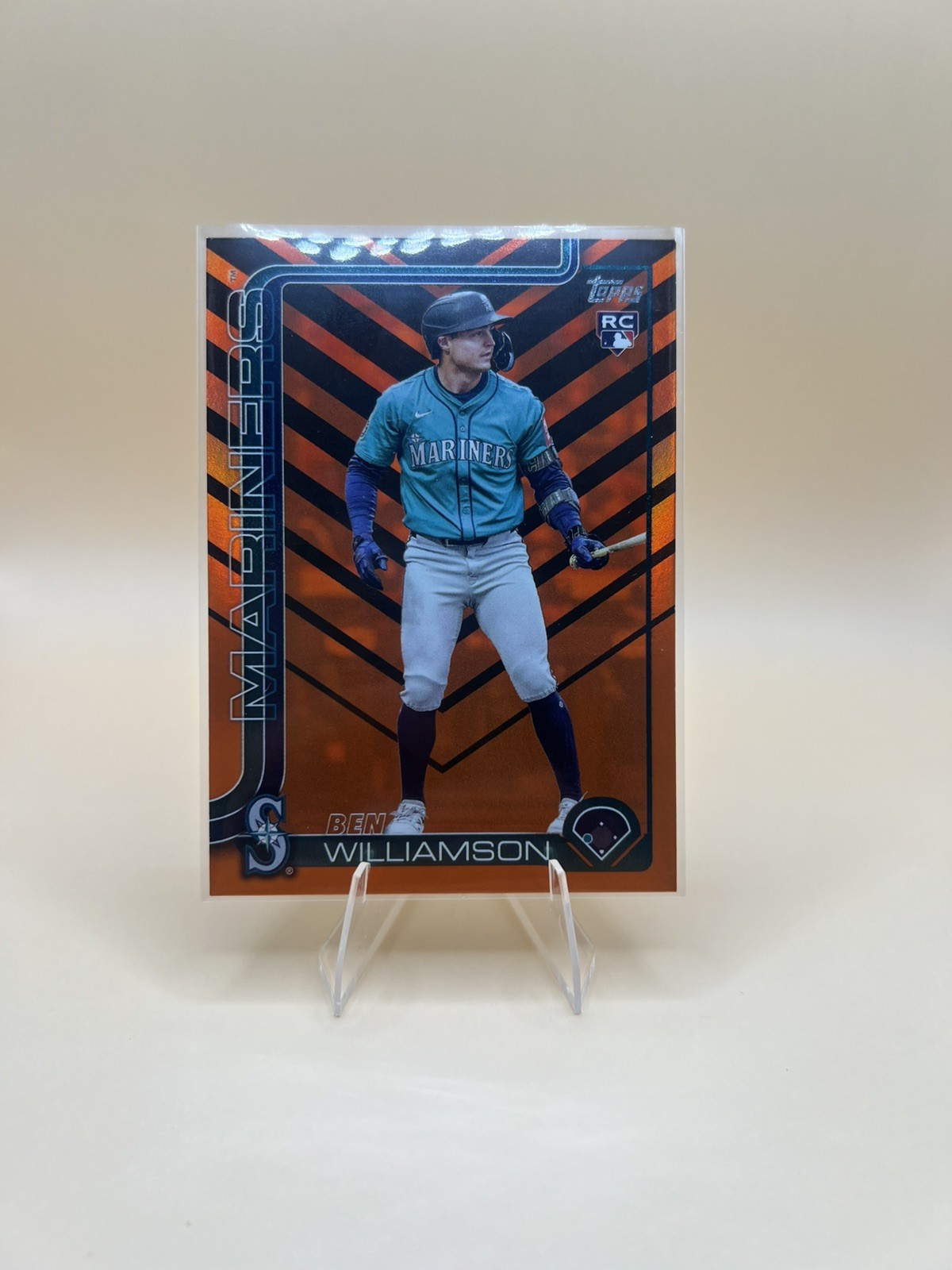 Ben Williamson 2025 Topps Update Rookie Holiday Foil SP Mariners RC #US130