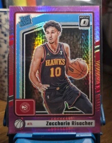 2024-25 Panini Donruss Optic - Rated Rookie Zaccharie Risacher #268 Pink...