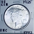 1925 P BU GEM PEACE SILVER DOLLAR UNC MS+++ U.S. MINT RARE COIN 8993