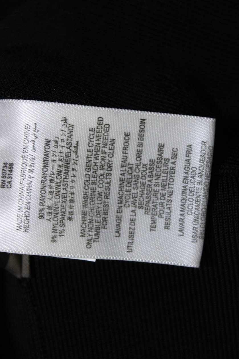 BCBGMAXAZRIA Womens Solid Black Pull On Mini Penc… - image 5