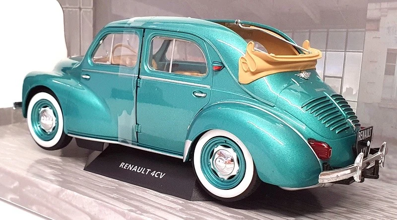Solido 1/18 Scale S1806601 - Renault 4CV Decouvrable 1951 - Green - Image 2 of 4
