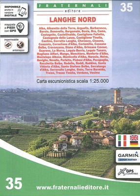 aavv Langhe Nord (Map) wandelkaart (UK IMPORT)
