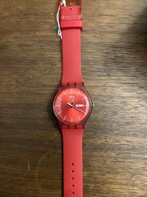 Vintage Swatch Watch Red Blast Great Look and Design Slick Retro Look NM/MINT