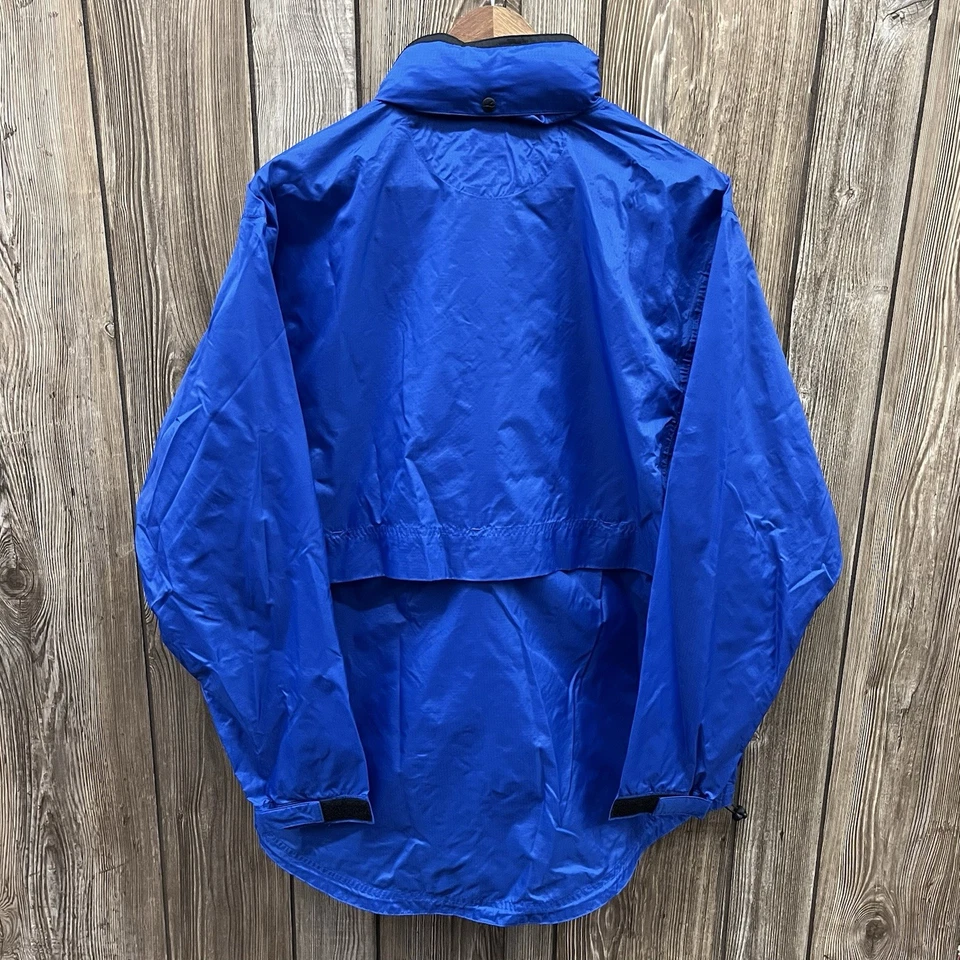 Chaqueta cortavientos vintage Creighton Bluejays fútbol cremallera azul para hombre mediana Foto 2 de 4