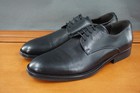 Bruno Magli Cilo Shoes Mens Size 9.5 Black Leather Derby Dress Plain Toe Shoes