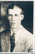 1929 Photo Murder Suspect Preston Clark Poison Stomach Crime Star Boarder WA