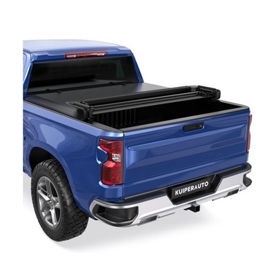 Quad Soft 6.5FT Truck Bed Tonneau Cover Compatible for 88-07 Chevy Chevrolet ...
