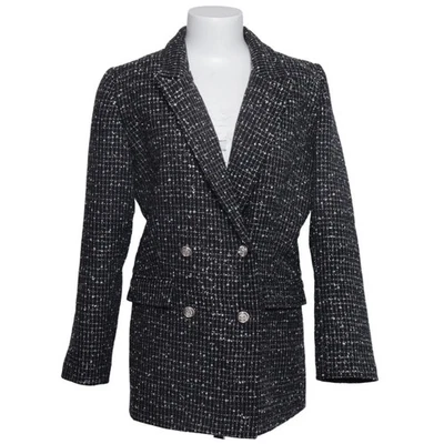 Blazer, taille : L, noir/blanc, carreaux, tweed, femmes #Jtt - Photo 1/4