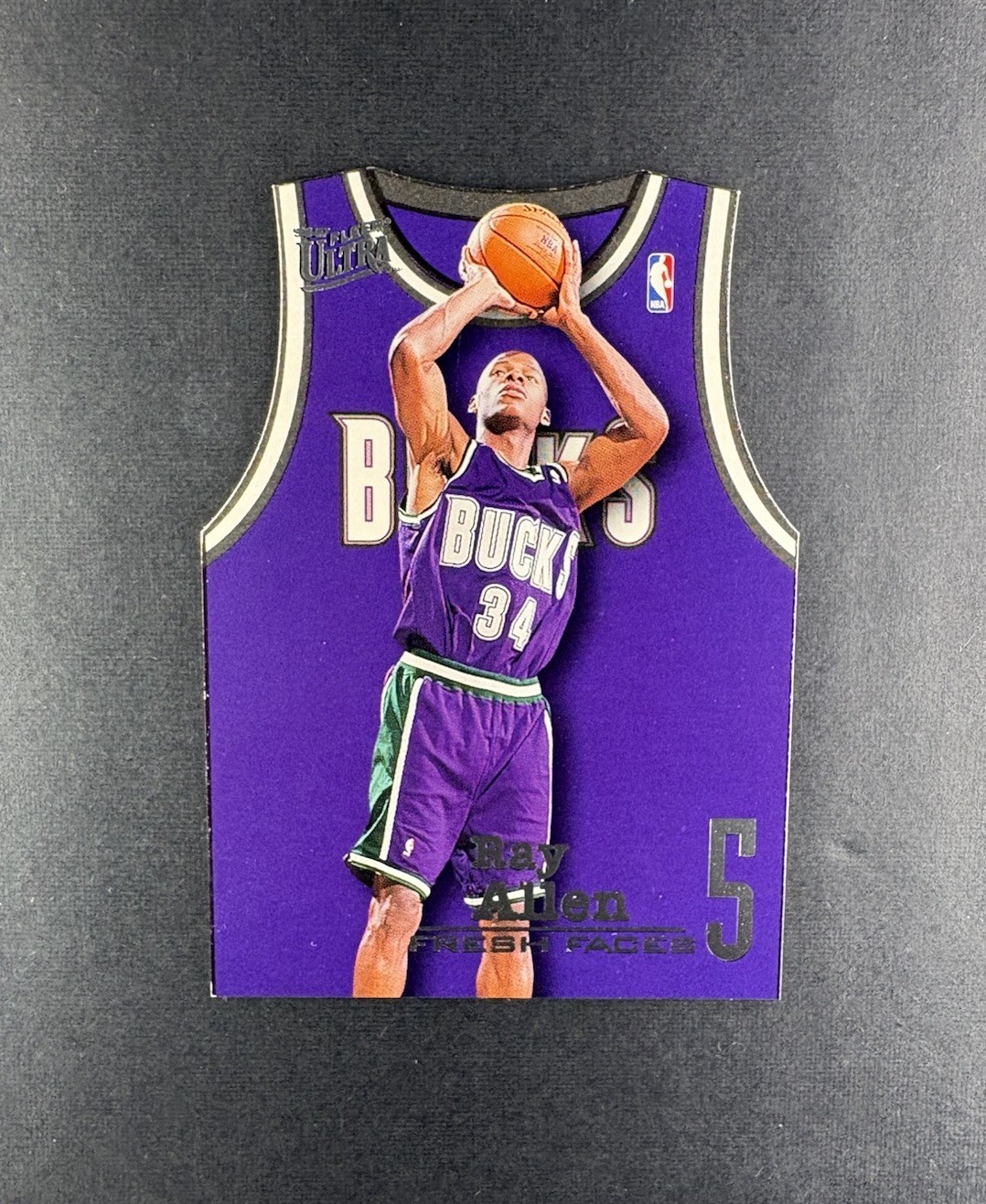 1996 Fleer Ultra Ray Allen #2 Fresh Faces RC Bucks EX