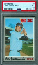 1970 TOPPS #10 CARL YASTRZEMSKI (HOF) PSA 5 ??? !!