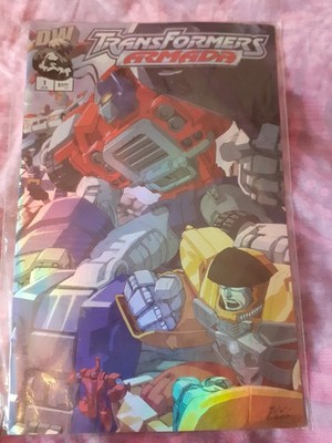 Dreamwave Productions Transformers Armada issue 1 foil cover July 2002