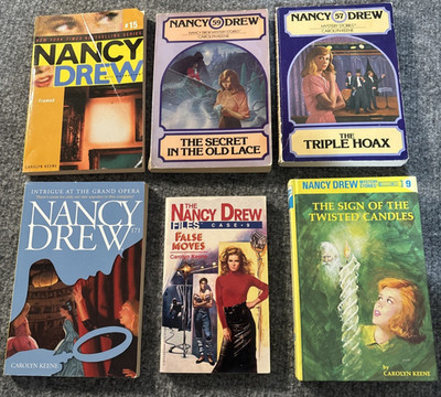 Lot of 6 Nancy Drew Mysteries Case Files 9 Stories 171 15 57 59 9 HC PB