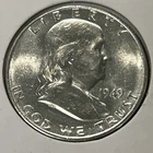 1949 S Ben Franklin Half Dollar 90% Silver 50c US Coin