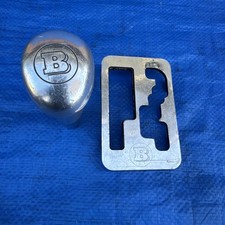 Original BRABUS Shifter Gear Shift Knob & bezel W140 R129 W202 W208 Aluminium