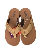 Flojos Ryan men's flip-flop Tan Size 10 NWT Beach Casual Resortwear