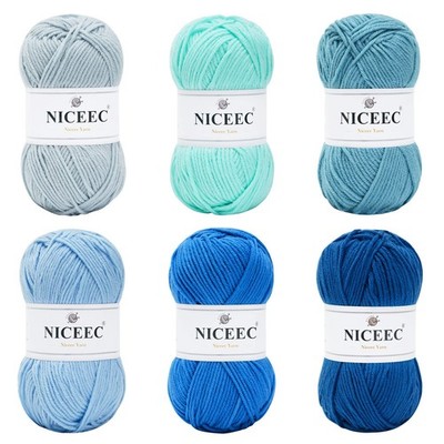 300g Soft Assorted Colors Yarn - Sport Weight,100% Acrylic, 4 Ply, Bonbons Ya...