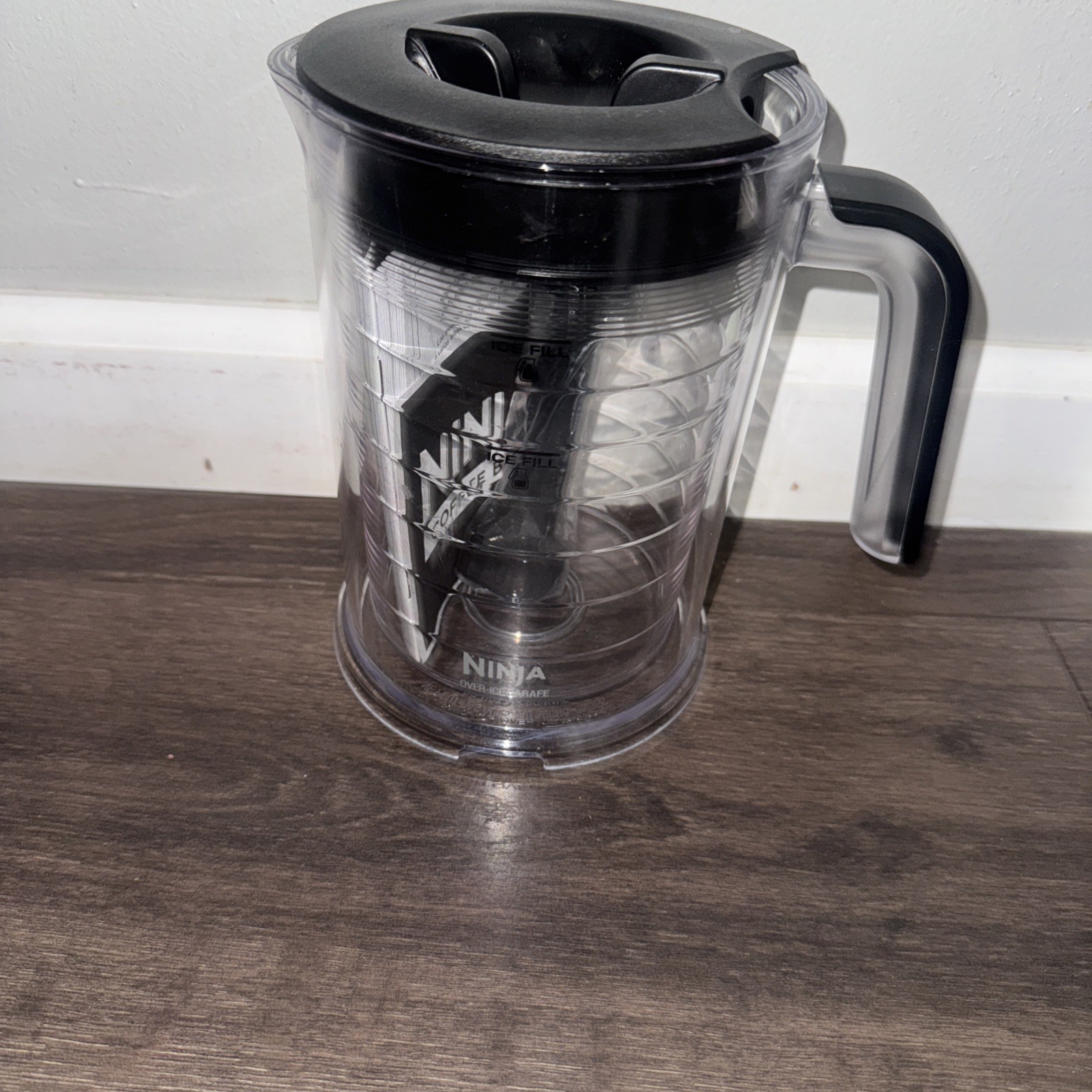 Ninja Double-Wall Over Ice Carafe Replacement w/Lid for Iced Coffee Bar Tea 50oz
