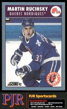 Martin Rucinsky 1992-93 Score Canadian #474 Quebec Nordiques