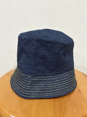 Jean Paul Gaultier Pour Vous Raw Indigo Denim Bucket Hat Unisex