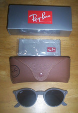 Ray Ban Sunglasses RB2180 Gray Frame Dark Blue Lenses Unisex 49Mm New