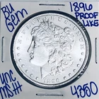1896 BU UNCIRCULATED MORGAN SILVER DOLLAR AUTHENTIC U.S. MINT FREE SHIPPING 4350