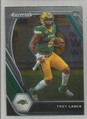 2021 Panini Prizm Draft Picks Trey Lance Rookie #120 North Dakota State Bison RC