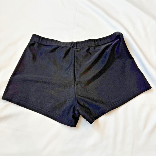 Girls Black Dance Gymnastics Shorts Size 12/160 Youth Large Stretch Athletic
