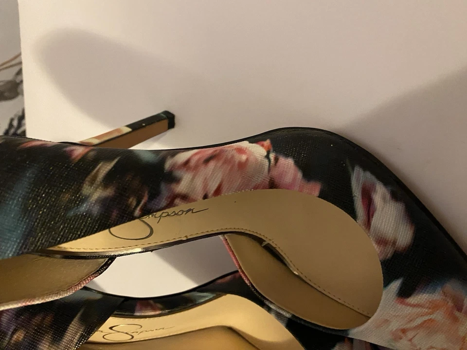 Jessica Simpson Mujer Tacón Alto Diseño Floral Talla 7M Foto 2 de 4