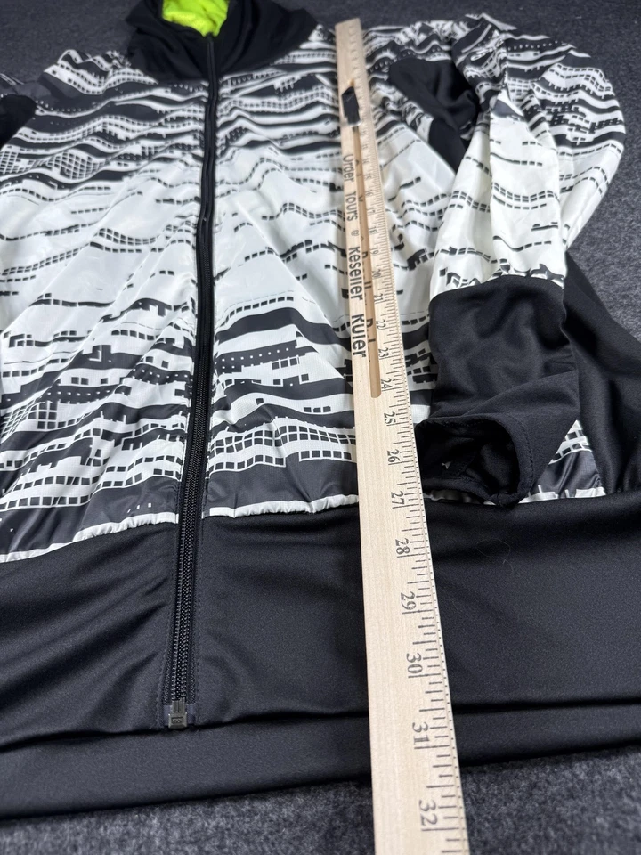 Adidas Hooded Windbreaker Jacket Mens Large Full Zip Outdoors Breathable - Image 4 of 4