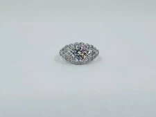 Epiphany Diamoniuqe 2.65 cttw Cubic Zirconia  Cluster Ring , Platinum Plated