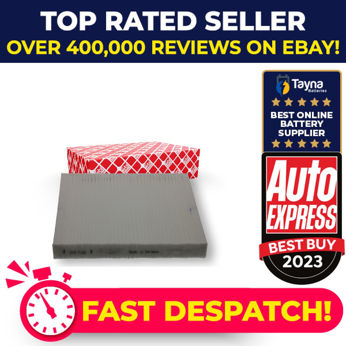 Pollen / Cabin Filter fits SMART FORTWO 8D 2007 on A4518350247 4518350247 Febi