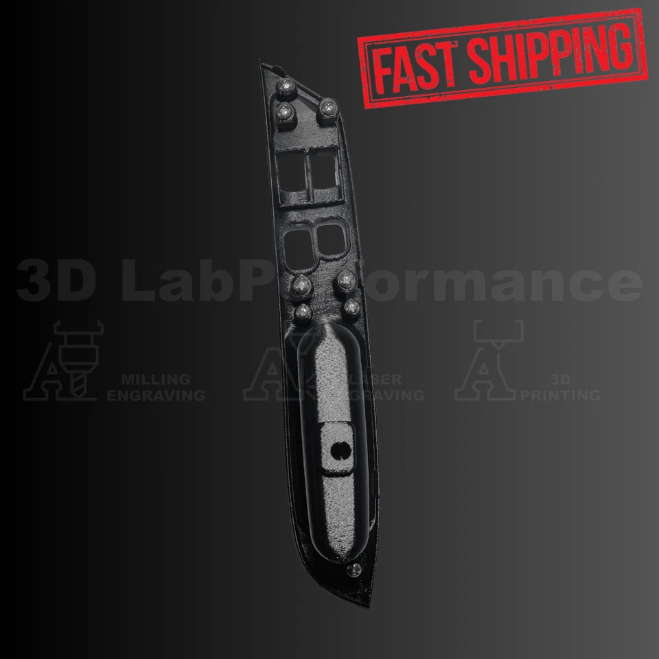 Left Interior Door Handle for 1995-1999 Mitsubishi Eclipse - Black  - Image 2 of 4