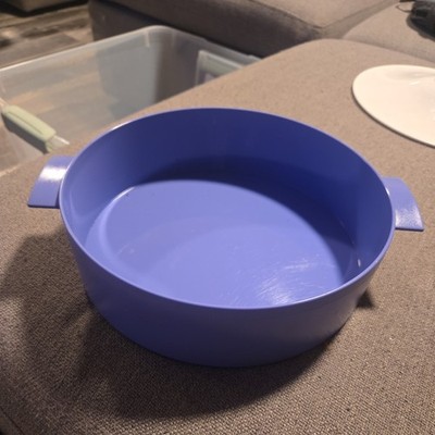 9'' Tupperware Microwave Steamer Dish Strainer Rice Vegetable Cooker #3066A Teal
