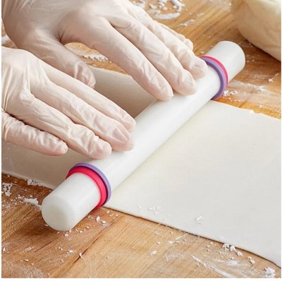 Wilton Rolling Pin 9-in w/Thickness Rings x Cake decor- Ideal x Baking & Pastry