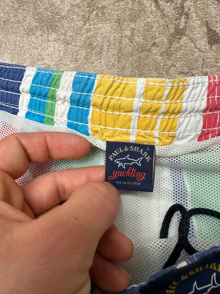 Paul Shark Yachting Arco Iris Playa Board Shorts Bañador Traje de Baño Talla L Foto 3 de 4