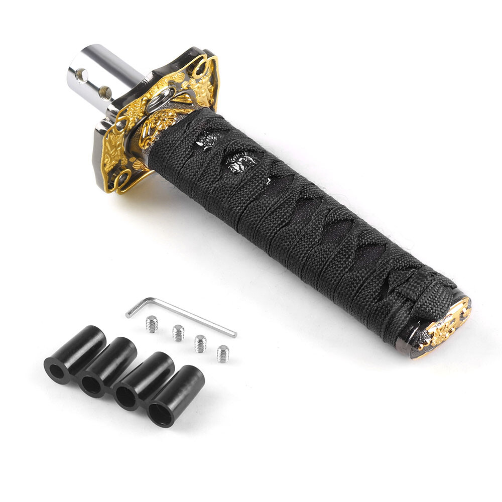 Universal 15cm Samurai Sword Gear Shift Knob Shifter Katana Black