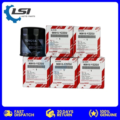 Genuine Toyota Oil Filter 90915-YZZD2 Fits Hilux Hiace (Cross Ref: Z418) (5pk)