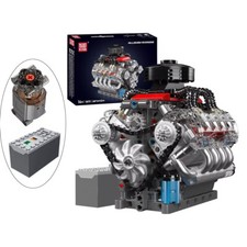 New V8 Engine Model Kit 487 Pcs to Build Your Own Mini Engine That Works - D US